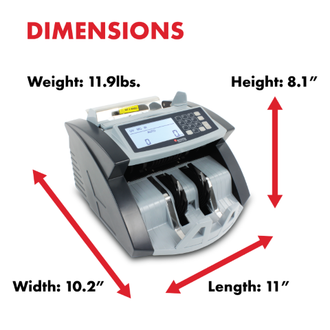 Cassida® 5520 banknote counter for New Zealand banknotes.
