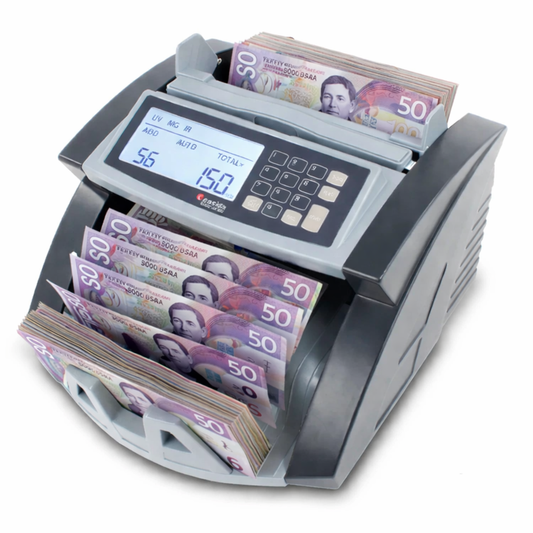 Cassida® 5520 banknote counter for New Zealand banknotes.