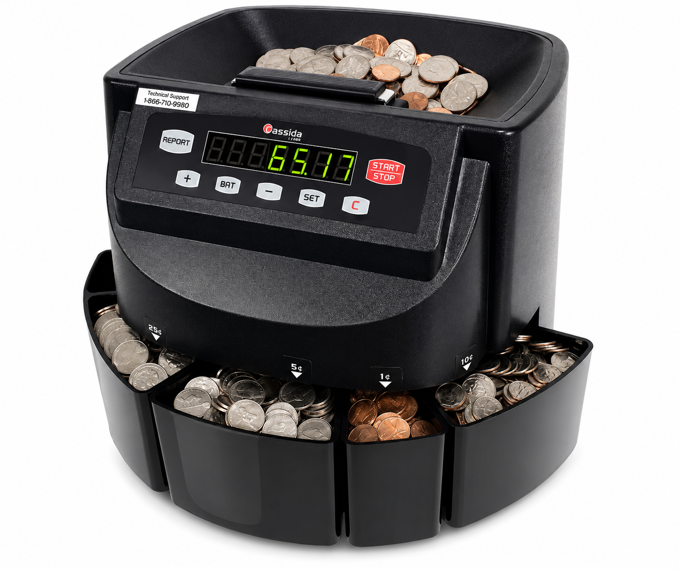 Cassida® C200 coin sorter and counter