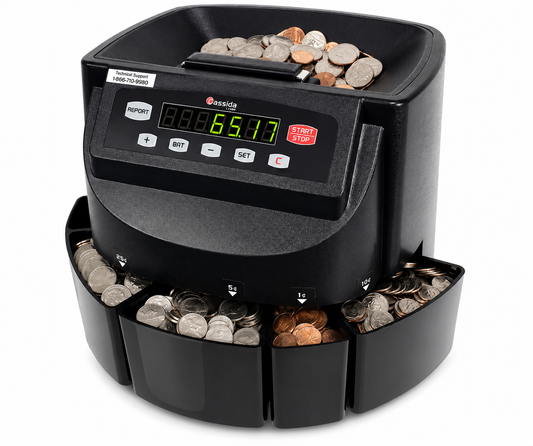 Cassida® C200 coin sorter and counter