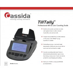 Cassida TillTally note and coin counting scales - Money Counter